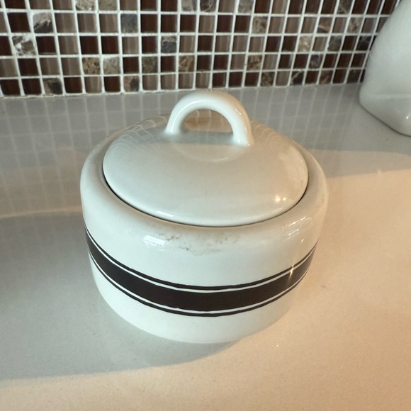 Fish Eddy NYC Cawfee Shuguh Creamuh Ceramic Coffee Set Rare - Picture 9 of 12